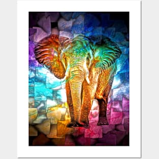 Elephant Mosaic Posters and Art